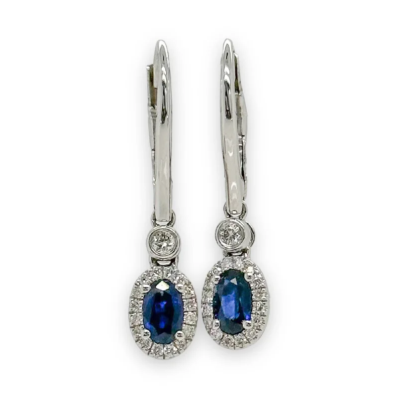 Personalized Jewelry Sale – Unique Pieces At Great Prices 14K W Gold 0.70ctw Sapphire and 0.15ctw Diamond Drop Earrings Personalized Jewelry Sale – Unique Pieces At Great Prices 14K W Gold 0.70ctw Sapphire and 0.15ctw Diamond Drop Earrings