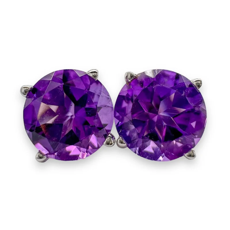 Exclusive Jewelry Offers – Sparkle For Less 14K W Gold 1.40cttw 6mm Round Amethyst Earrings Exclusive Jewelry Offers – Sparkle For Less 14K W Gold 1.40cttw 6mm Round Amethyst Earrings
