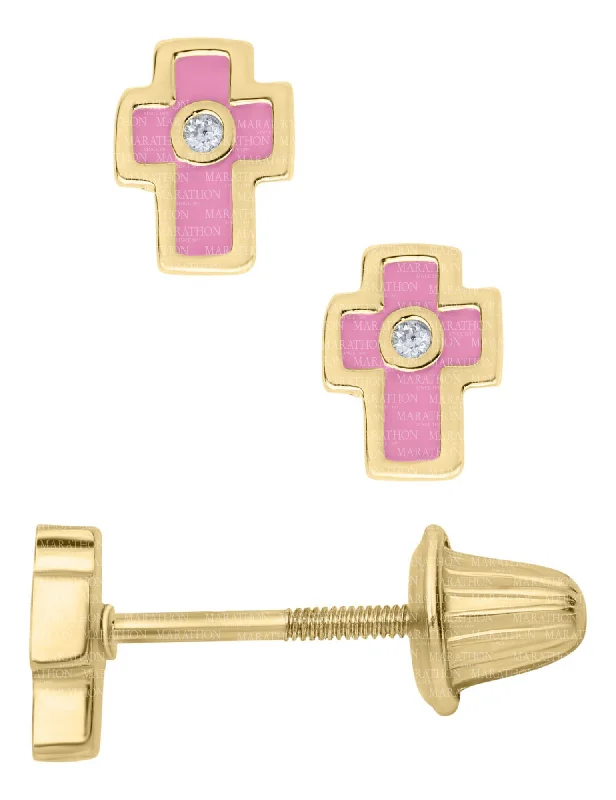 Limited-Time Jewelry Discounts – Shine Without The Splurge 14K Y Gold 0.02cttw Diamond Cross Baby Studs Limited-Time Jewelry Discounts – Shine Without The Splurge 14K Y Gold 0.02cttw Diamond Cross Baby Studs