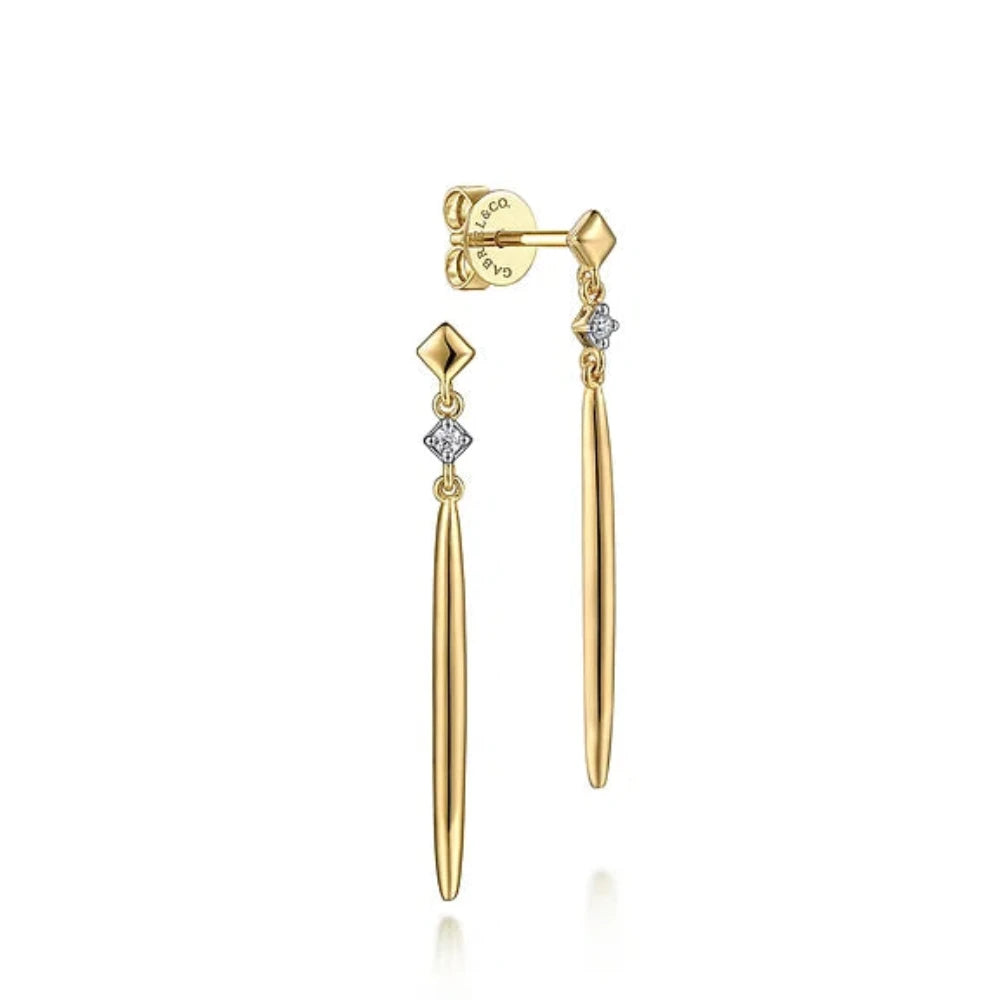 Accessorize For Less – Luxury Jewelry At Affordable Prices 14K Y Gold 0.04ctw Diamond Drop Earrings Accessorize For Less – Luxury Jewelry At Affordable Prices 14K Y Gold 0.04ctw Diamond Drop Earrings