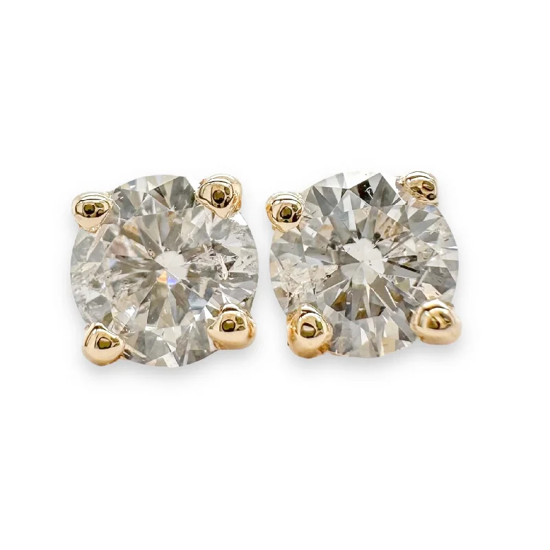 Trendy Minimalist Jewelry For Everyday Wear 14K Y Gold 0.50ctw H/I1 Lab-Created Diamond Earrings Trendy Minimalist Jewelry For Everyday Wear 14K Y Gold 0.50ctw H/I1 Lab-Created Diamond Earrings
