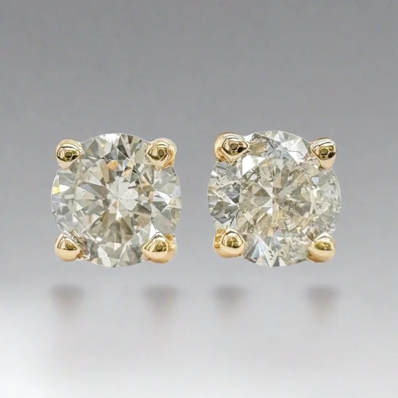 Get The Sparkle You Love At Prices You Adore 14K Y Gold 0.54ctw H/SI2 Lab-Created Diamond Earrings