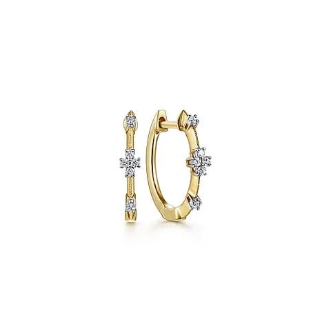 Elegant Jewelry, Exclusive Prices – Shop Now 14K Y Gold 15mm 0.08ctw Diamond Station Huggie Earrings Elegant Jewelry, Exclusive Prices – Shop Now 14K Y Gold 15mm 0.08ctw Diamond Station Huggie Earrings