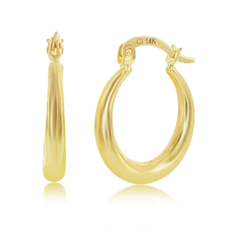 Jewelry Clearance – Final Chance To Save Big 14K Y Gold 18mm Tapered Hoop Earrings Jewelry Clearance – Final Chance To Save Big 14K Y Gold 18mm Tapered Hoop Earrings