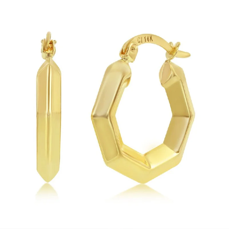Exclusive Online Jewelry Sale – Don't Wait 14K Y Gold 22X20mm Geometric Hoop Earrings Exclusive Online Jewelry Sale – Don't Wait 14K Y Gold 22X20mm Geometric Hoop Earrings