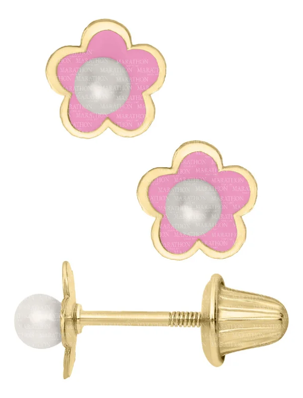 Seasonal Jewelry Clearance – Best Styles At The Lowest Prices 14K Y Gold Flower Baby Studs with Pearl Seasonal Jewelry Clearance – Best Styles At The Lowest Prices 14K Y Gold Flower Baby Studs with Pearl