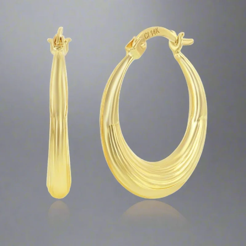 Shine In Style – Shop Jewelry Discounts Today 14K Y Gold Lined 20mm Hoop Earrings