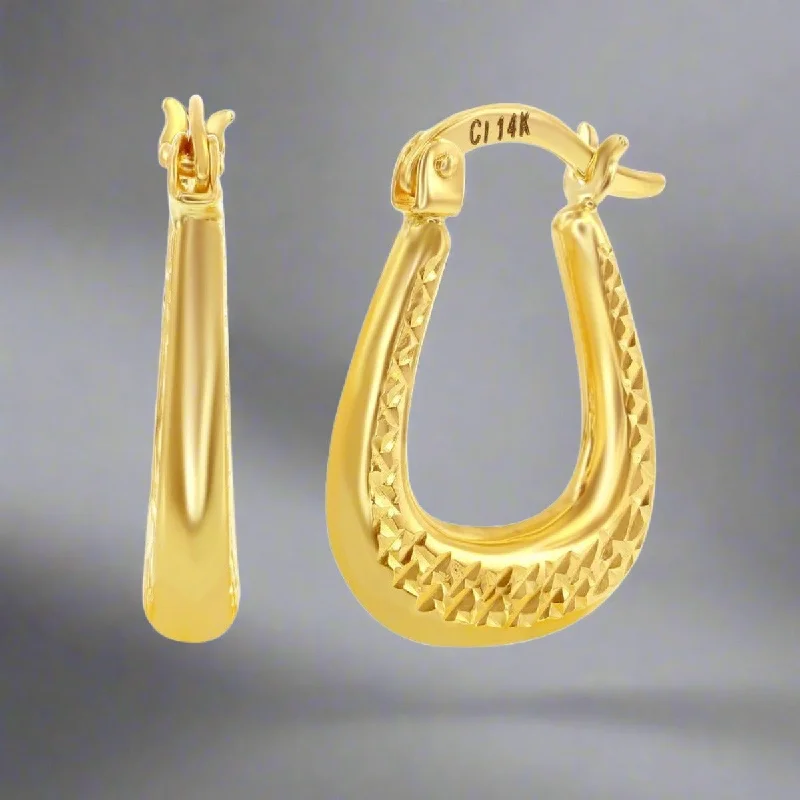 Seasonal Jewelry Clearance – Best Styles At The Lowest Prices 14K Y Gold X Design Dia Cut Hoop Earrings Seasonal Jewelry Clearance – Best Styles At The Lowest Prices 14K Y Gold X Design Dia Cut Hoop Earrings