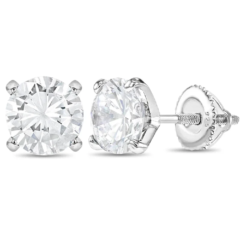 Best-Selling Jewelry Now Available At Special Deals 925 Sterling Silver 6mm CZ Prong Set Screw Back Earrings for Teens Best-Selling Jewelry Now Available At Special Deals 925 Sterling Silver 6mm CZ Prong Set Screw Back Earrings for Teens