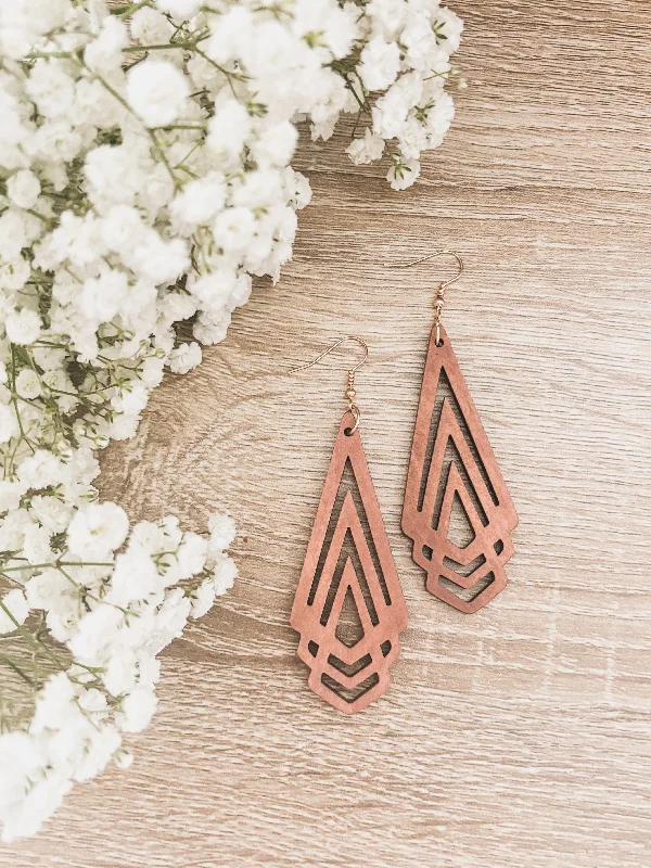 Seasonal Jewelry Sale – Upgrade Your Collection Beautiful Boho Wooden Drop Earrings