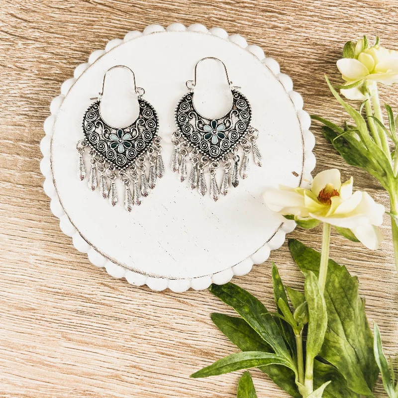 Affordable Gold-Plated Jewelry For Modern Fashion Beautiful Blue and Silver Boho Earrings Affordable Gold-Plated Jewelry For Modern Fashion Beautiful Blue and Silver Boho Earrings