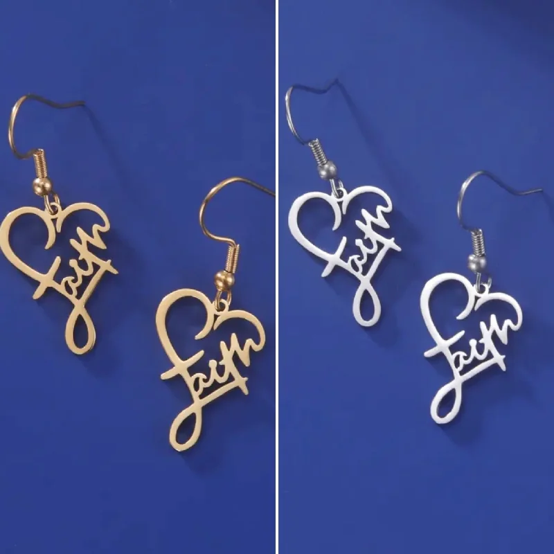 Once-A-Year Jewelry Sale – Grab Your Favorites Now Beautiful Gold or Silver Heart Faith Earrings Once-A-Year Jewelry Sale – Grab Your Favorites Now Beautiful Gold or Silver Heart Faith Earrings