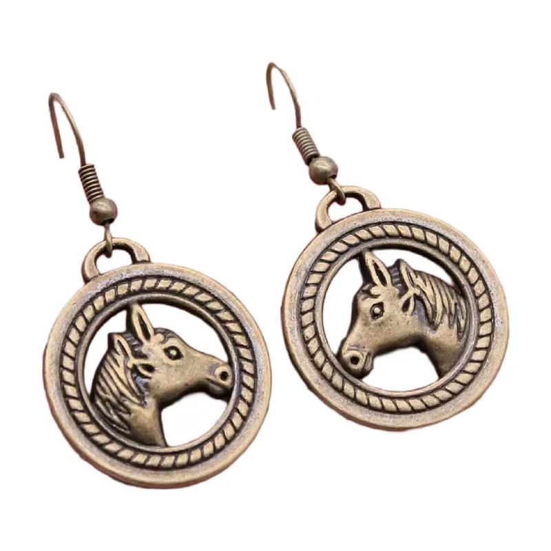 Fashion-Forward Geometric Jewelry For Contemporary Style Beautiful Horse Earrings