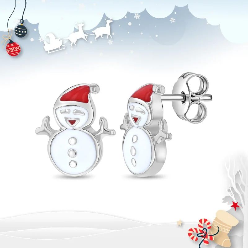 Luxury Meets Affordability – Jewelry Sale Now Live Christmas Snowman Kids / Children's / Girls Earrings Enamel - Sterling Silver Luxury Meets Affordability – Jewelry Sale Now Live Christmas Snowman Kids / Children's / Girls Earrings Enamel - Sterling Silver