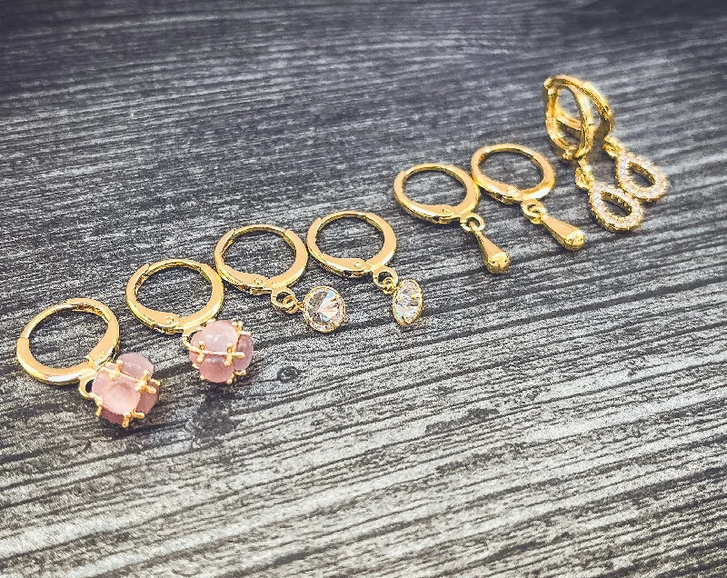 Trending Jewelry Now Available At Exclusive Prices Beautiful 4 Pair Set of Gold Earrings Trending Jewelry Now Available At Exclusive Prices Beautiful 4 Pair Set of Gold Earrings