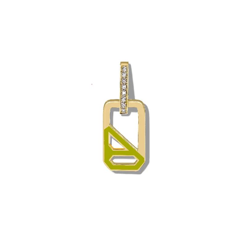 Stunning Jewelry At A Fraction Of The Price DNA Apple Green Enamel Single Drop Earring Stunning Jewelry At A Fraction Of The Price DNA Apple Green Enamel Single Drop Earring