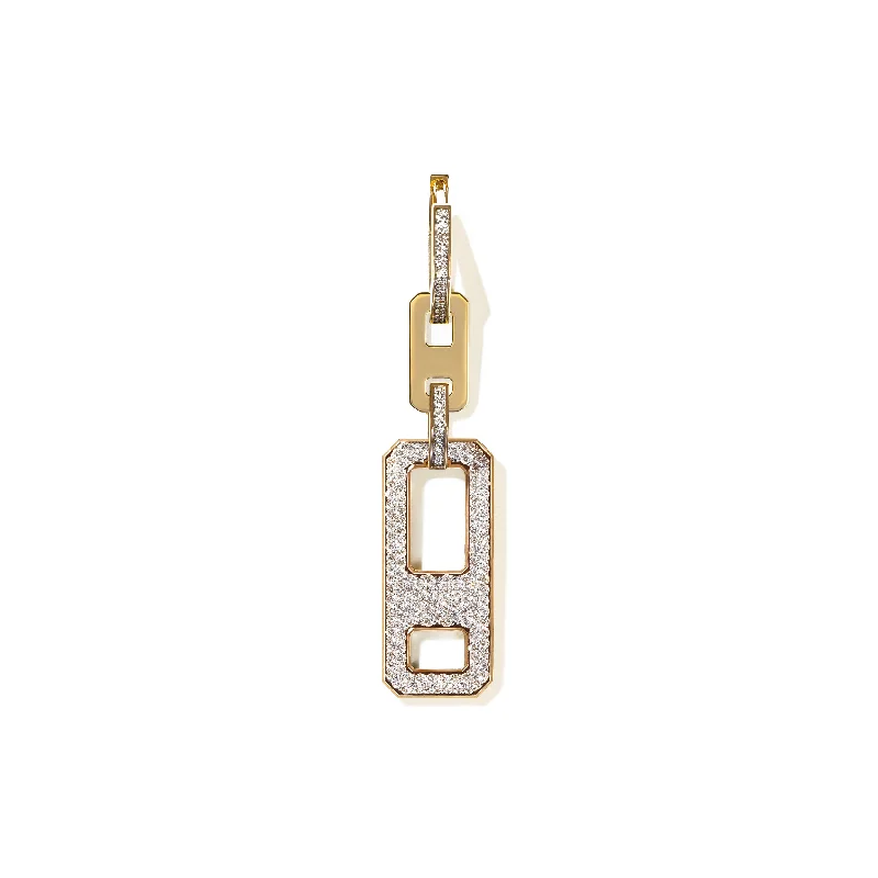 Limited-Time Offer On Elegant Jewelry Pieces DNA Pave Diamond Long Single Earring