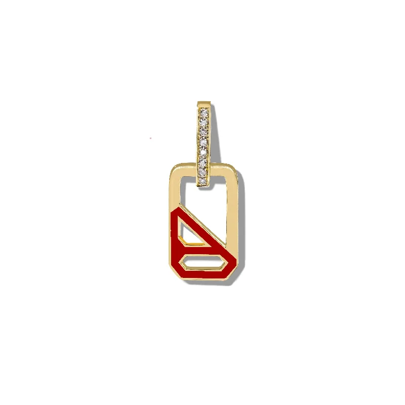 Gorgeous Jewelry, Limited-Time Savings DNA Tango Red Enamel Single Drop Earring