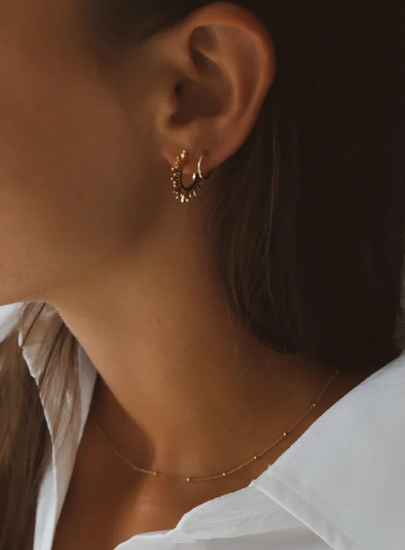 Discounted Jewelry For A Glamorous Look SUN SILHOUETTE HOOPS