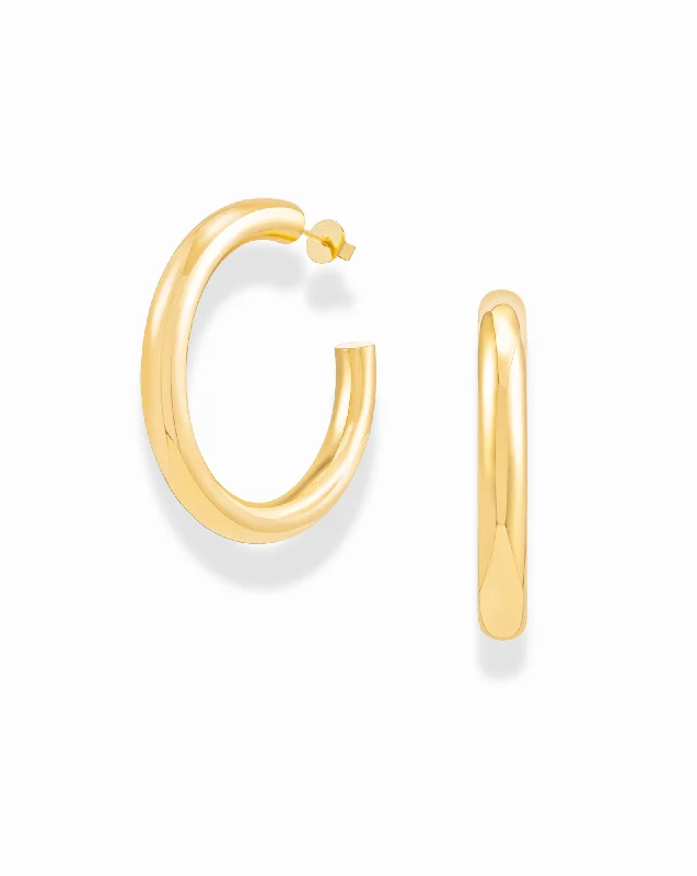 Affordable Gold-Plated Jewelry For Modern Fashion Lola Hoop Earrings