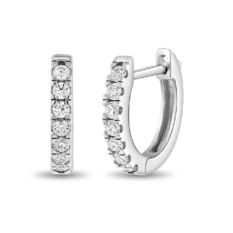 Exclusive Gemstone Jewelry At Special Prices Small Multi Clear CZ 9mm Kids / Children's / Girls Earrings Hoop/Huggie Safety Latch - Sterling Silver Exclusive Gemstone Jewelry At Special Prices Small Multi Clear CZ 9mm Kids / Children's / Girls Earrings Hoop/Huggie Safety Latch - Sterling Silver