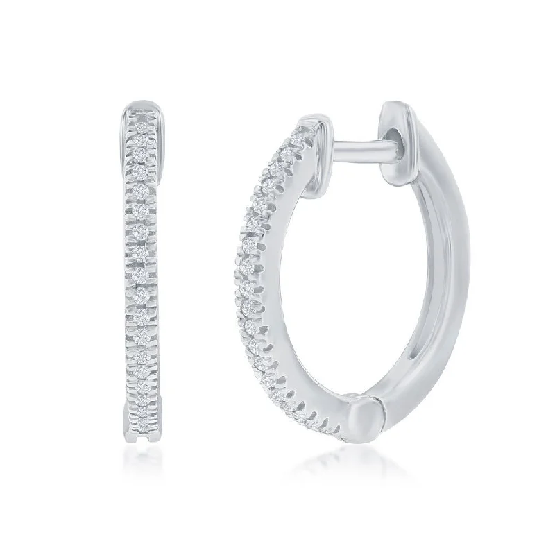 High-End Sparkle, Low-End Prices – Jewelry Sale Live SS 0.07ctw 15mm Huggie I/SI2 Diamond Earrings High-End Sparkle, Low-End Prices – Jewelry Sale Live SS 0.07ctw 15mm Huggie I/SI2 Diamond Earrings