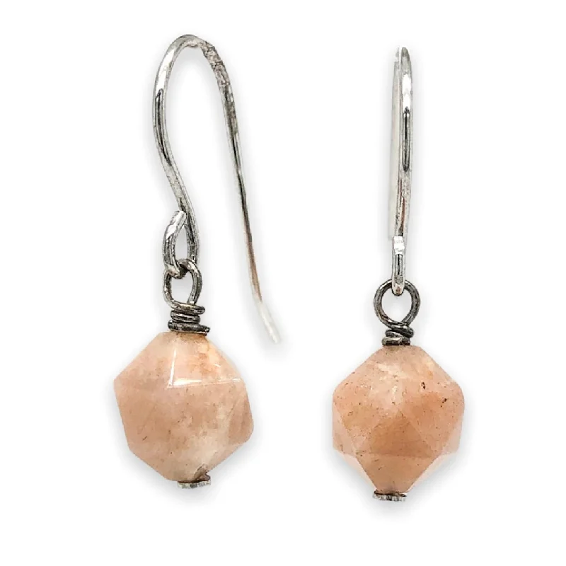 Once-A-Year Jewelry Deals – Shop Before They’Re Gone SS Faceted Peach Moonstone Dangle Earrings Once-A-Year Jewelry Deals – Shop Before They’Re Gone SS Faceted Peach Moonstone Dangle Earrings