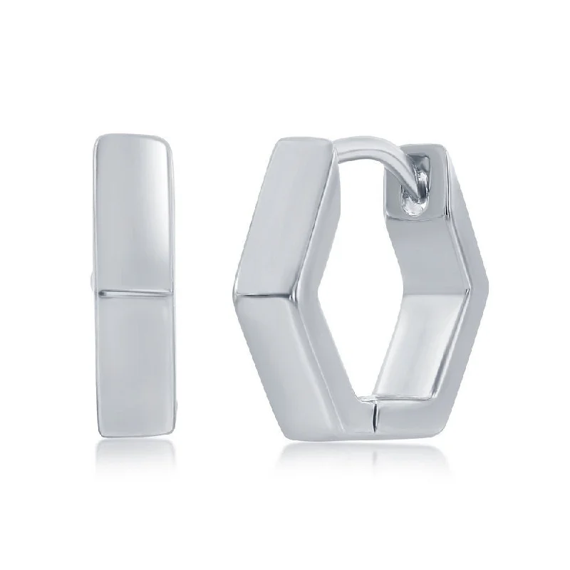 Exclusive Jewelry Bundles At Discounted Prices SS Geometric Huggie Hoop Earrings