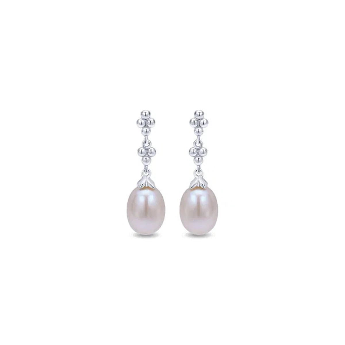 Handcrafted Beauty At Affordable Prices SS Linear Pearl Drop Earrings