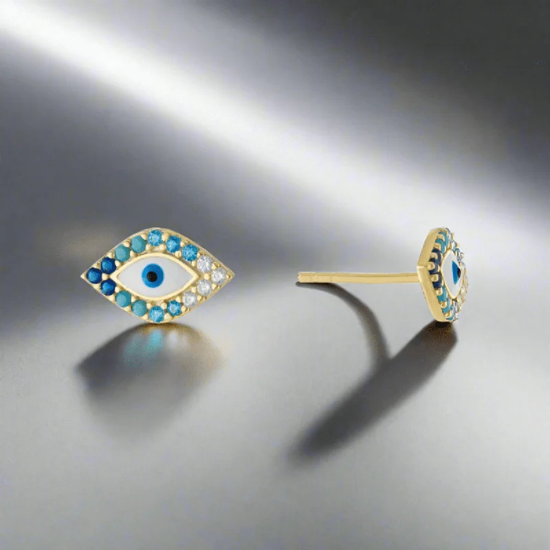 Elegant Jewelry Pieces At Unbelievable Prices YGP Sterling Blue CZ Evil Eye Earrings Elegant Jewelry Pieces At Unbelievable Prices YGP Sterling Blue CZ Evil Eye Earrings