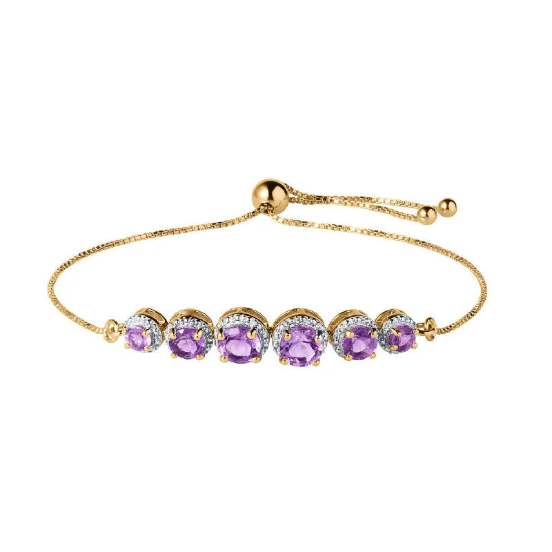 The Ultimate Jewelry Sale – Shop Premium Styles Amethyst Halo Bracelet