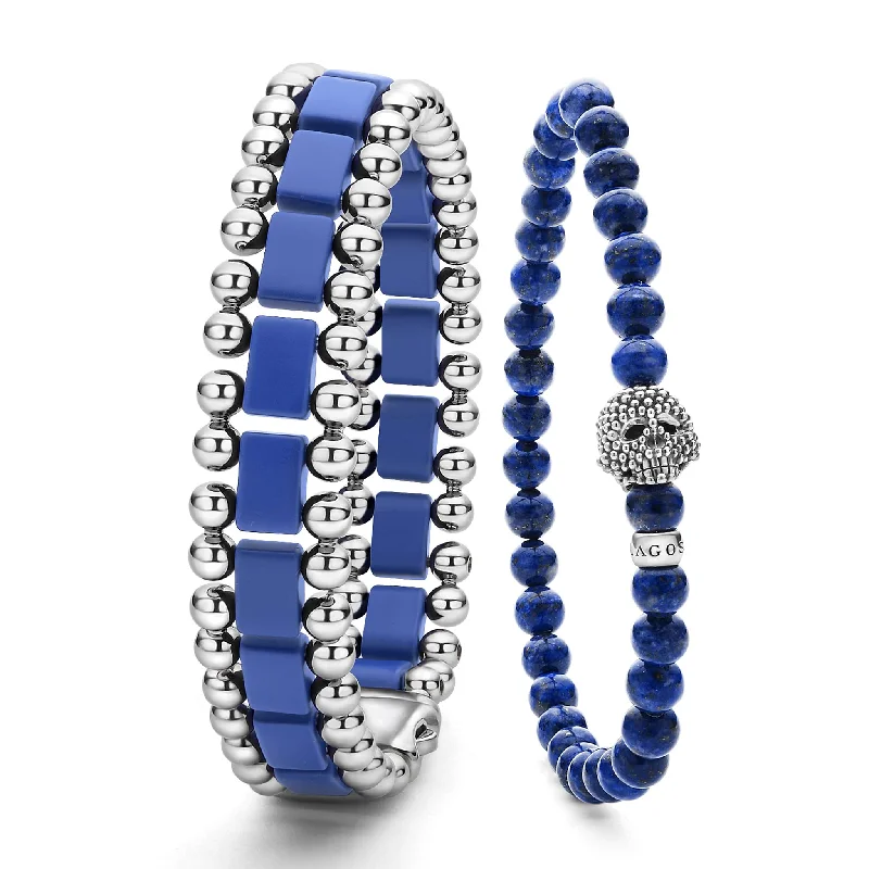 Fashion-Forward Geometric Jewelry For Contemporary Style Anthem Matte Ultramarine Ceramic Gift Set Fashion-Forward Geometric Jewelry For Contemporary Style Anthem Matte Ultramarine Ceramic Gift Set