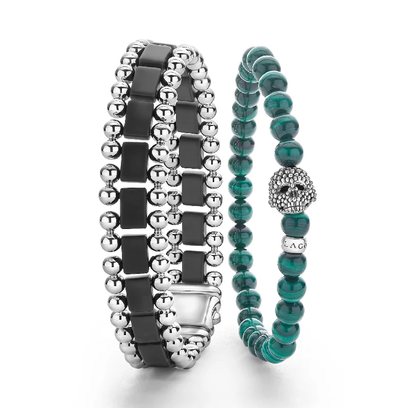 Luxury Jewelry Now At Special Promotional Rates Anthem Matte Black Ceramic and Malachite Gift Set Luxury Jewelry Now At Special Promotional Rates Anthem Matte Black Ceramic and Malachite Gift Set