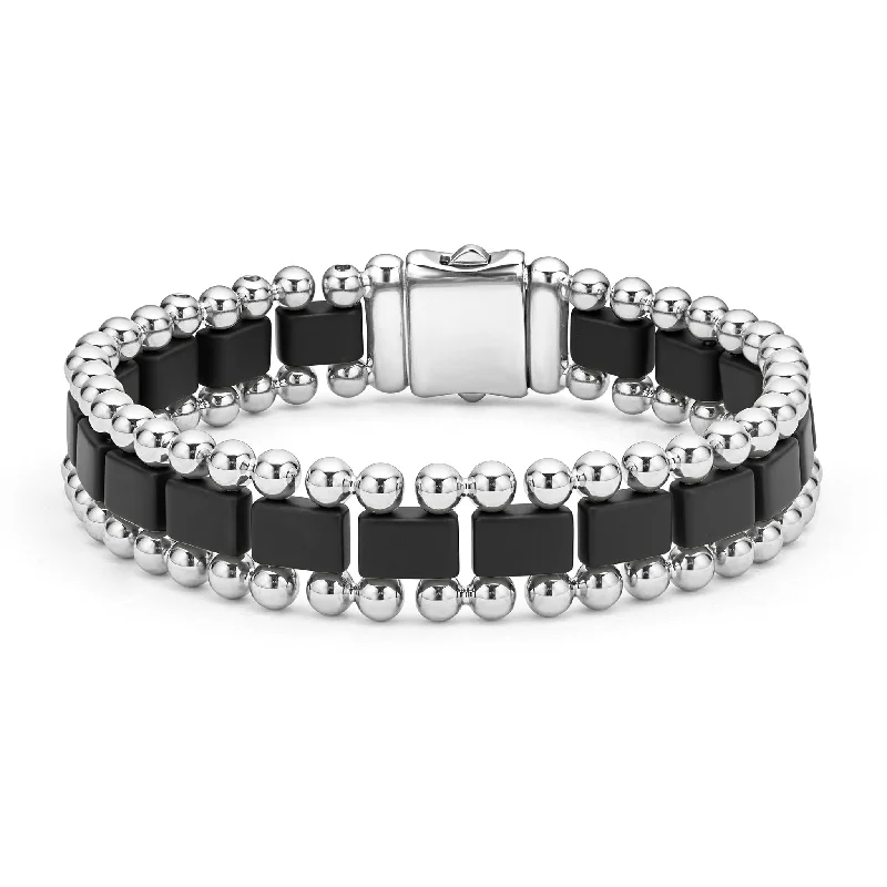 Affordable Luxury Jewelry For Every Occasion Anthem Matte Black Ceramic Link Bracelet Affordable Luxury Jewelry For Every Occasion Anthem Matte Black Ceramic Link Bracelet