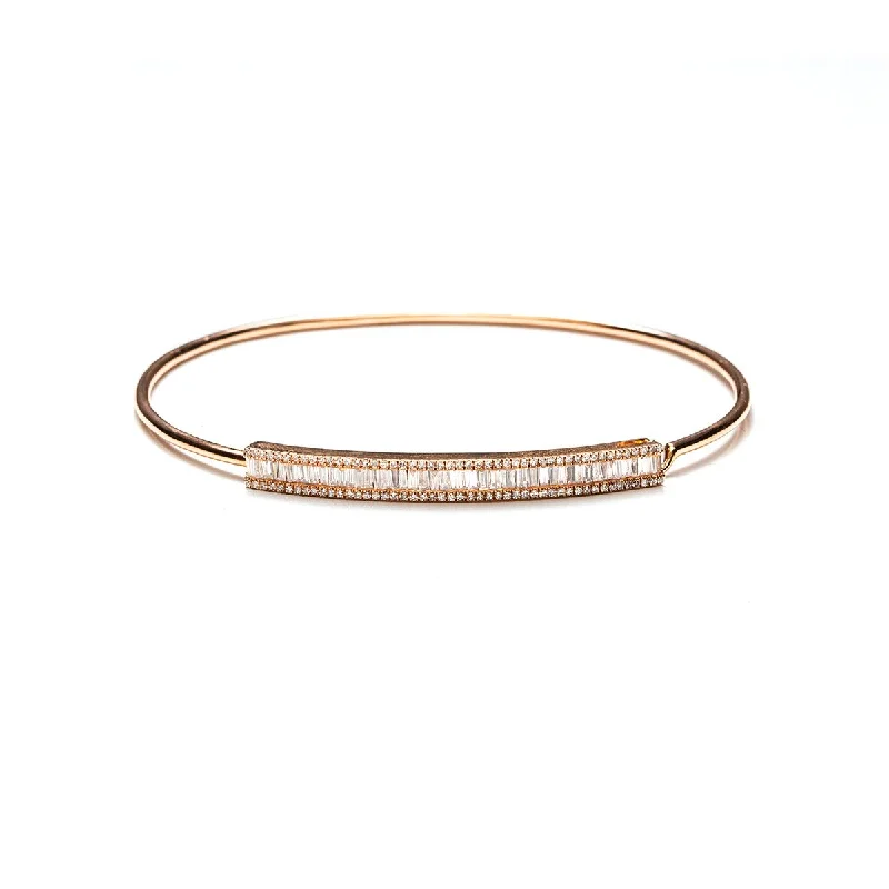 Discounted Jewelry For A Glamorous Look Baguette Bar Bangle