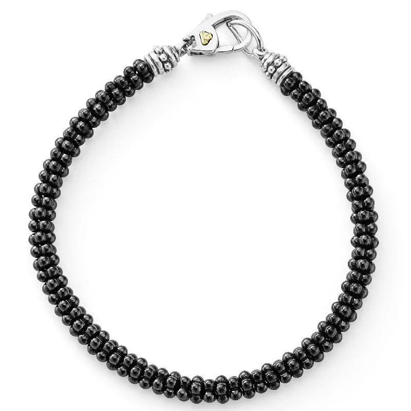 Luxury Jewelry Now At Special Promotional Rates Black Caviar Ceramic Caviar Beaded Bracelet Luxury Jewelry Now At Special Promotional Rates Black Caviar Ceramic Caviar Beaded Bracelet