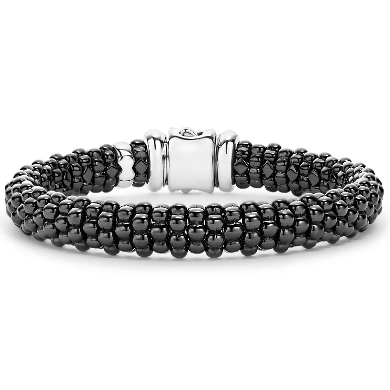 Fashion-Forward Jewelry At Incredible Prices Black Caviar Ceramic Beaded Bracelet | 9mm Fashion-Forward Jewelry At Incredible Prices Black Caviar Ceramic Beaded Bracelet | 9mm
