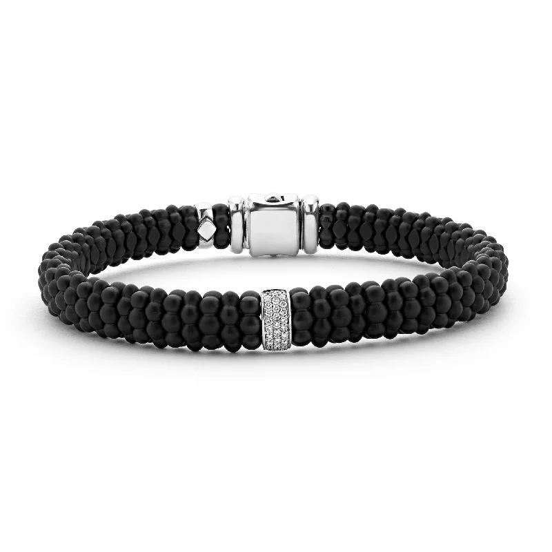 Jewelry Clearance Sale – Final Reductions Black Caviar Single Station Matte Ceramic Diamond Bracelet | 9mm Jewelry Clearance Sale – Final Reductions Black Caviar Single Station Matte Ceramic Diamond Bracelet | 9mm