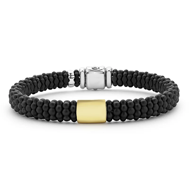 Trending Jewelry Now Available At Exclusive Prices Black Caviar 18K Gold Matte Ceramic Beaded Bracelet | 9mm Trending Jewelry Now Available At Exclusive Prices Black Caviar 18K Gold Matte Ceramic Beaded Bracelet | 9mm