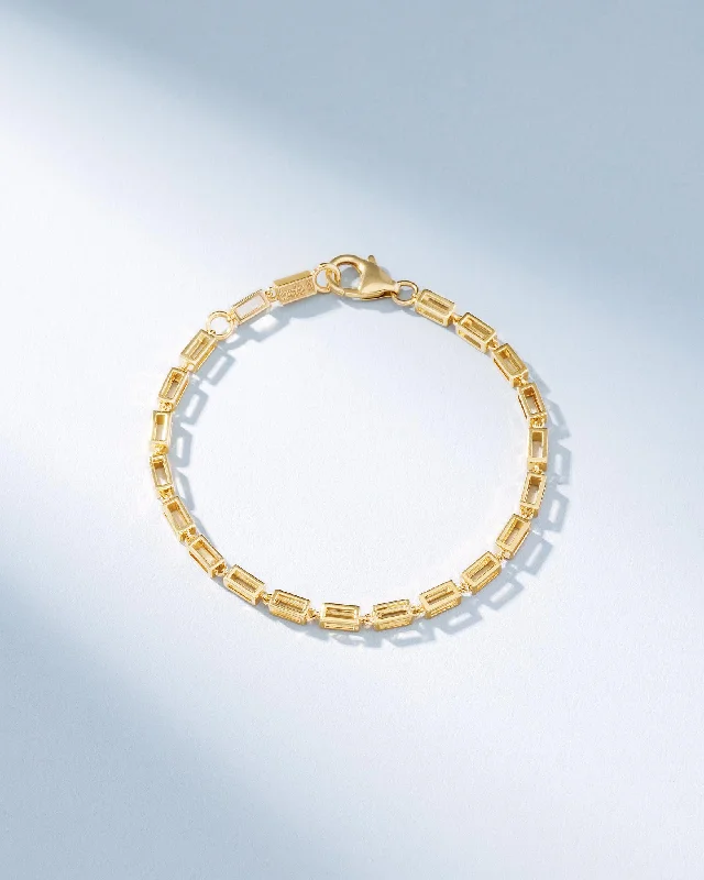 Luxury Jewelry At Unbeatable Discounts Block-Chain Hollow Thick Bracelet