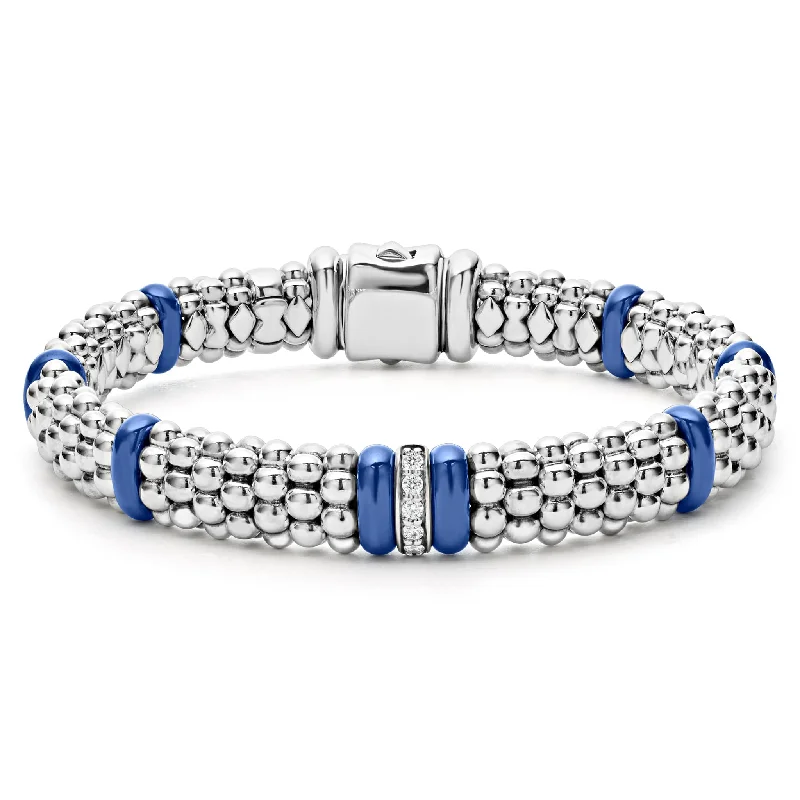 Jewelry Deals That Outshine The Rest Blue Caviar Single Station Diamond Caviar Bracelet | 9mm Jewelry Deals That Outshine The Rest Blue Caviar Single Station Diamond Caviar Bracelet | 9mm