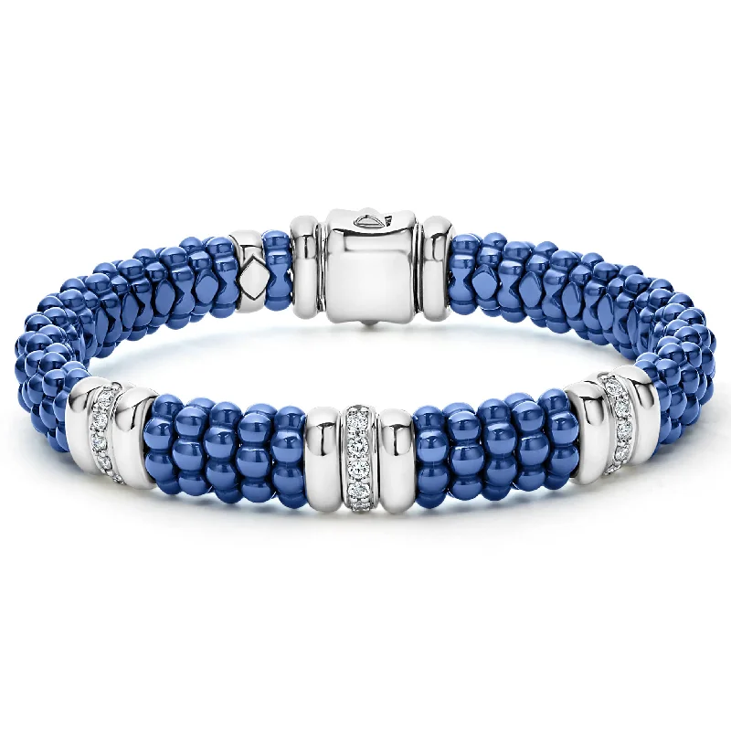 Elevate Your Jewelry Collection With Limited-Time Savings Blue Caviar Three Station Ceramic Diamond Bracelet | 9mm Elevate Your Jewelry Collection With Limited-Time Savings Blue Caviar Three Station Ceramic Diamond Bracelet | 9mm