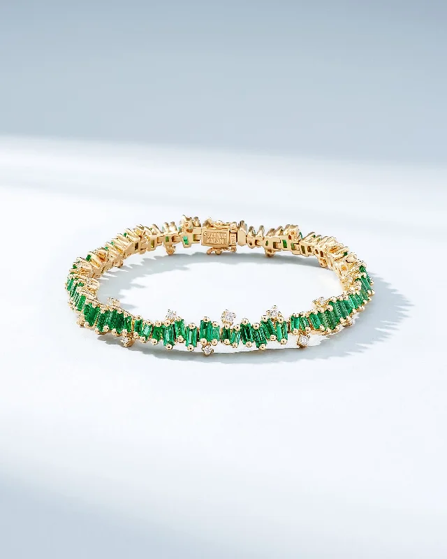 Stunning Jewelry At Even More Stunning Prices Bold Burst Emerald Tennis Bracelet