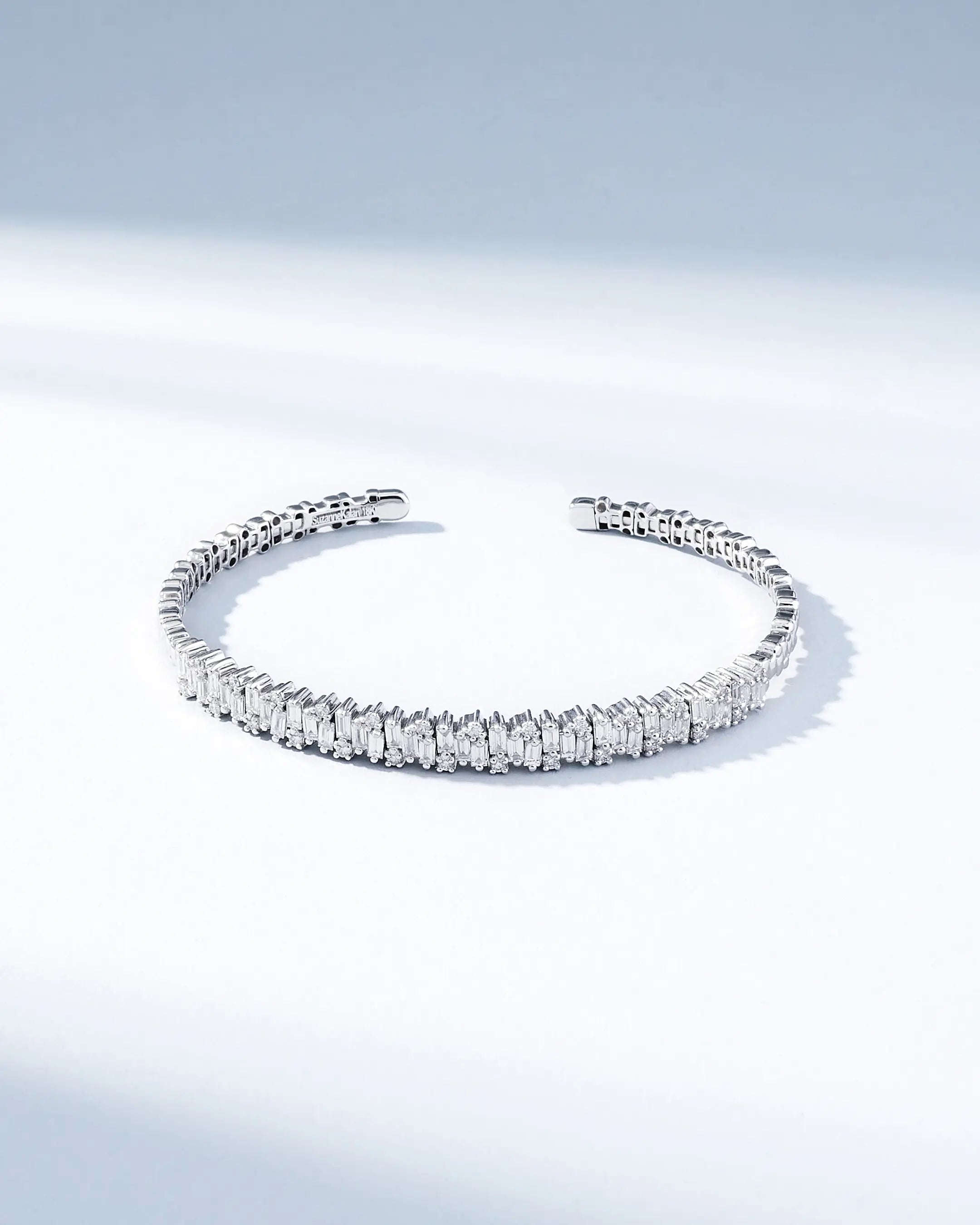 Elevate Your Outfit With Discounted Statement Jewelry Classic Diamond Shimmer Bangle Elevate Your Outfit With Discounted Statement Jewelry Classic Diamond Shimmer Bangle