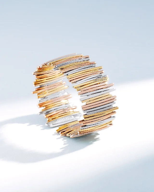 Limited-Time Jewelry Sale – Elegant Styles At Less Classic Gold Three-Tone Cuff