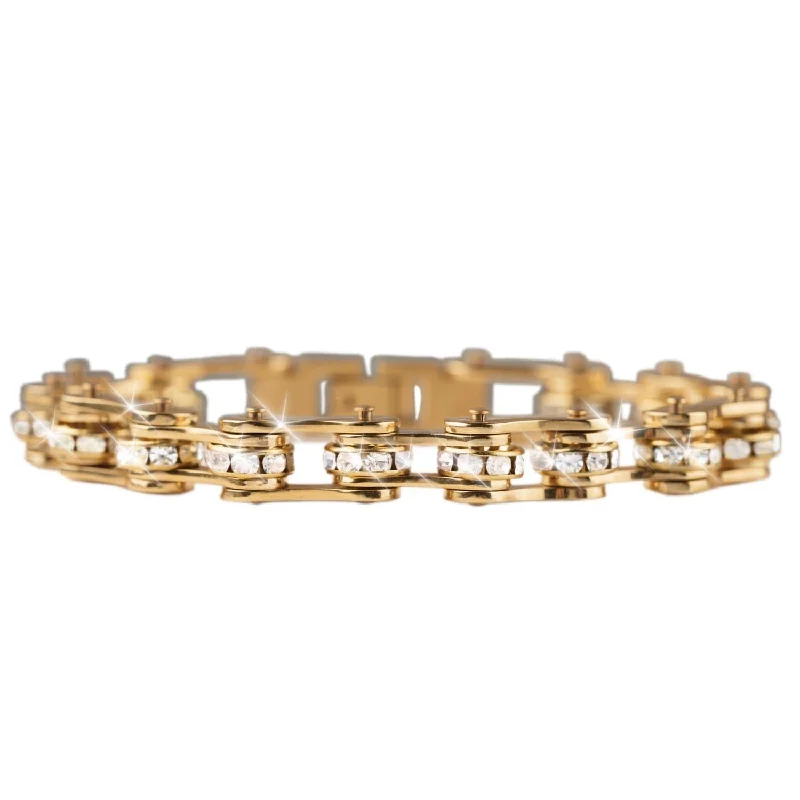 Elegant Jewelry, Exclusive Prices – Shop Now Crystal Bikechain Bracelet