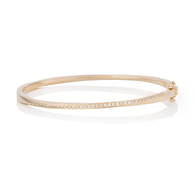 Make Your Outfit Shine With Discounted Jewelry Diamond Twist Bangle