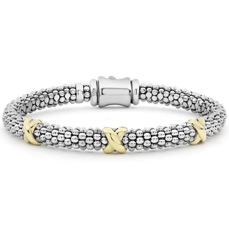 Luxury Jewelry Without The Luxury Price Tag Embrace Three Station X Caviar Bracelet | 6mm Luxury Jewelry Without The Luxury Price Tag Embrace Three Station X Caviar Bracelet | 6mm