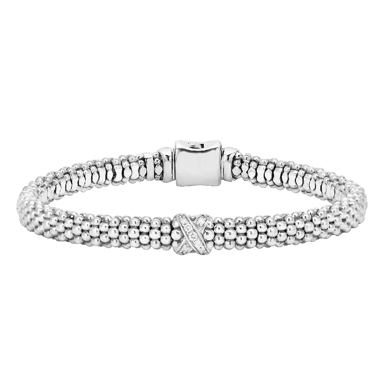 Timeless Elegance At Unbelievable Discounts Embrace Single Station X Silver Diamond Bracelet | 6mm Timeless Elegance At Unbelievable Discounts Embrace Single Station X Silver Diamond Bracelet | 6mm
