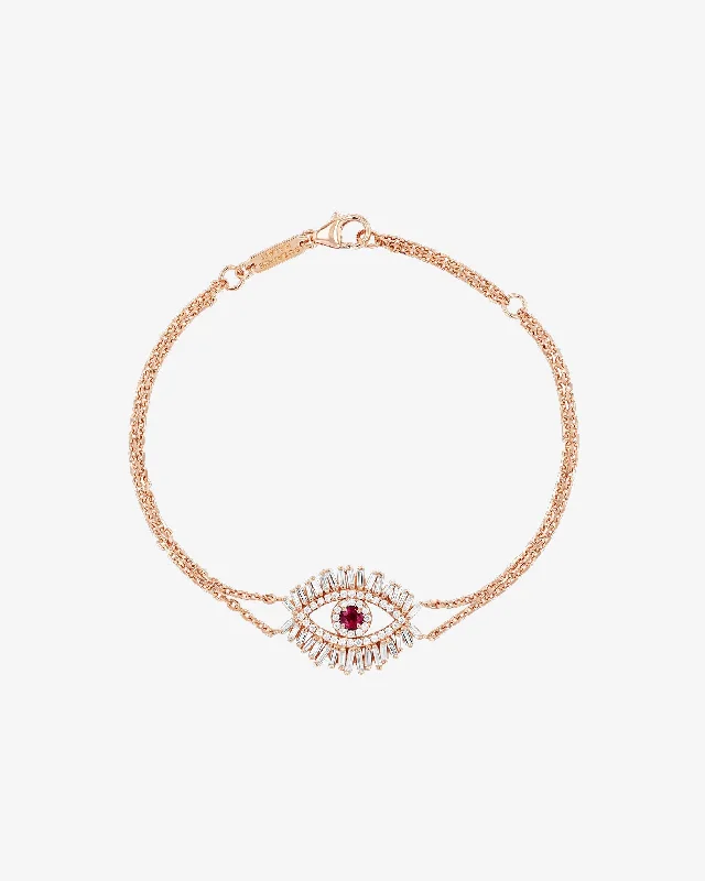 Flash Sale On Exquisite Jewelry – Don't Miss Out Evil Eye Midi Ruby Half Pavé Bracelet Flash Sale On Exquisite Jewelry – Don't Miss Out Evil Eye Midi Ruby Half Pavé Bracelet